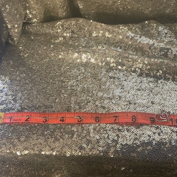 Diamond and pink Sapphire Heart Necklace in Sterling Silver - Picture 4 of 5